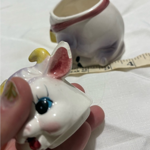 Vintage “Elsie the Cow” Ceramic Sugar Dish, Creamer, Salt and Pepper Shaker Set - Picture 11 of 14